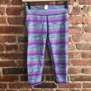 Ivivva Crop Striped Space dye Leggings Size 12